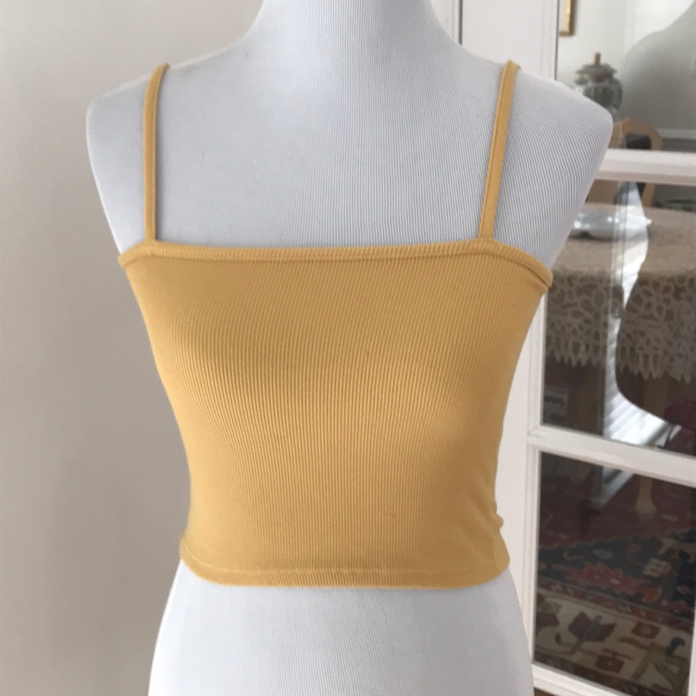 Brandy Melville Yellow Faye Tank